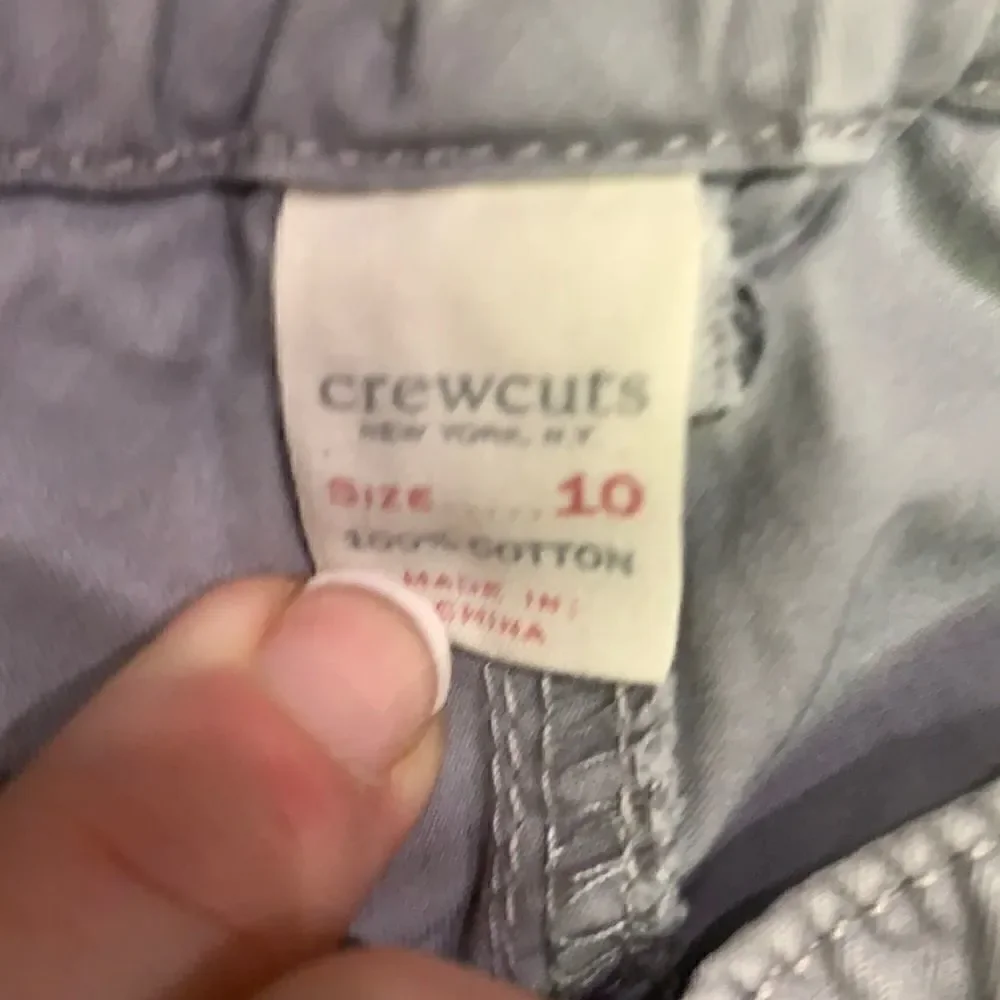 Crewcuts Sz 12 Boys Gray Chino Shorts